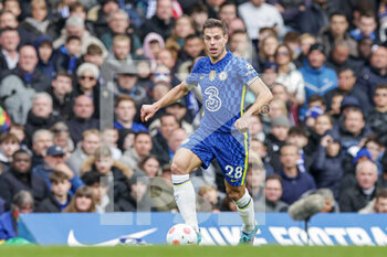 2022-04-02 - Cesar Azpilicueta (28) of Chelsea during the English championship Premier League football match between Chelsea and Brentford on April 2, 2022 at Stamford Bridge in London, England - CHELSEA VS BRENTFORD - ENGLISH PREMIER LEAGUE - SOCCER