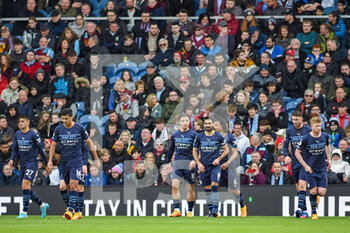 2022-04-02 - Manchester City's midfielder Ilkay Gundogan celebrates a goal 0-2 during the English championship Premier League football match between Burnley and Manchester City on April 2, 2022 at Turf Moor in Burnley, England - BURNLEY VS MANCHESTER CITY - ENGLISH PREMIER LEAGUE - SOCCER