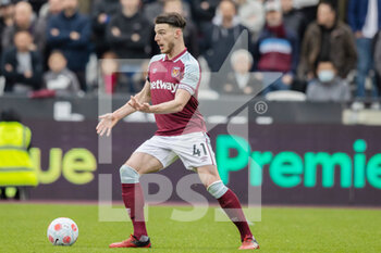 2022-04-03 - West Ham United midfielder Declan Rice during the English championship Premier League football match between West Ham United and Everton on April 3, 2022 at the London Stadium in London, England - WEST HAM UNITED VS EVERTON - ENGLISH PREMIER LEAGUE - SOCCER