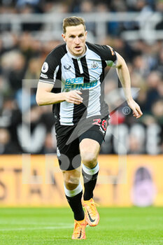 2022-04-08 - Newcastle United's Chris Wood during the English championship Premier League football match between Newcastle United and Wolverhampton Wanderers on April 8, 2022 at St James' Park in Newcastle, England - NEWCASTLE UNITED VS WOLVERHAMPTON WANDERERS - ENGLISH PREMIER LEAGUE - SOCCER
