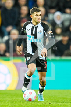 2022-04-08 - Newcastle United's Bruno Guimaraes during the English championship Premier League football match between Newcastle United and Wolverhampton Wanderers on April 8, 2022 at St James' Park in Newcastle, England - NEWCASTLE UNITED VS WOLVERHAMPTON WANDERERS - ENGLISH PREMIER LEAGUE - SOCCER