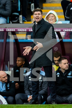 2022-04-09 - Aston Villa Manager Steven Gerrard during the English championship Premier League football match between Aston Villa and Tottenham Hotspur on April 9, 2022 at Villa Park in Birmingham, England - ASTON VILLA VS TOTTENHAM HOTSPUR - ENGLISH PREMIER LEAGUE - SOCCER