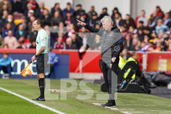 2022-04-10 - David Moyes Manager of West Ham United during the English championship Premier League football match between Brentford and West Ham United on April 10, 2022 at Brentford Community Stadium in Brentford, England - BRENTFORD VS WEST HAM UNITED - ENGLISH PREMIER LEAGUE - SOCCER