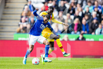 2022-04-10 - Leicester City forward Ademola Lookman (37) battles for possession during the English championship Premier League football match between Leicester City and Crystal Palace on April 10, 2022 at the King Power Stadium in Leicester, England - LEICESTER CITY VS CRYSTAL PALACE - ENGLISH PREMIER LEAGUE - SOCCER