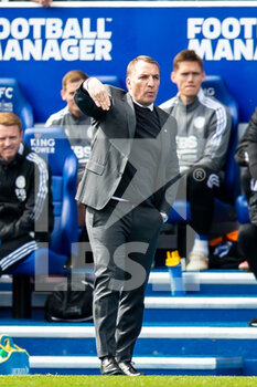 2022-04-10 - Leicester City Manager Brendan Rodgers during the English championship Premier League football match between Leicester City and Crystal Palace on April 10, 2022 at the King Power Stadium in Leicester, England - LEICESTER CITY VS CRYSTAL PALACE - ENGLISH PREMIER LEAGUE - SOCCER
