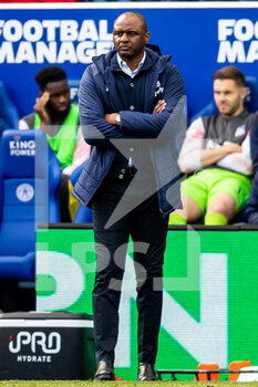 2022-04-10 - Crystal Palace Manager Patrick Vieira during the English championship Premier League football match between Leicester City and Crystal Palace on April 10, 2022 at the King Power Stadium in Leicester, England - LEICESTER CITY VS CRYSTAL PALACE - ENGLISH PREMIER LEAGUE - SOCCER