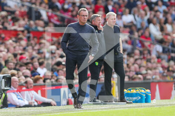 2022-04-17 - Manchester United Interim Manager Ralf Rangnick during the English championship Premier League football match between Manchester United and Norwich City on April 16, 2022 at Old Trafford in Manchester, England - MANCHESTER UNITED VS NORWICH CITY - ENGLISH PREMIER LEAGUE - SOCCER