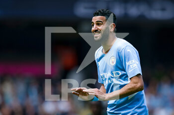 2022-04-23 - Manchester City's forward Riyad Mahrez during the English championship Premier League football match between Manchester City and Watford on April 23, 2022 at the Etihad Stadium in Manchester, England - MANCHESTER CITY VS WATFORD - ENGLISH PREMIER LEAGUE - SOCCER