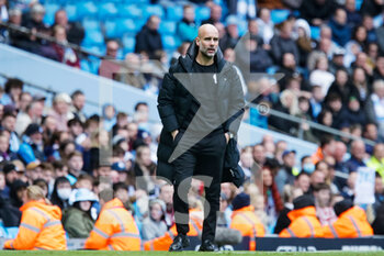 2022-04-23 - Manchester City's manager Pep Guardiola during the English championship Premier League football match between Manchester City and Watford on April 23, 2022 at the Etihad Stadium in Manchester, England - MANCHESTER CITY VS WATFORD - ENGLISH PREMIER LEAGUE - SOCCER