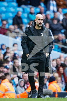 2022-04-23 - Manchester City's manager Pep Guardiola during the English championship Premier League football match between Manchester City and Watford on April 23, 2022 at the Etihad Stadium in Manchester, England - MANCHESTER CITY VS WATFORD - ENGLISH PREMIER LEAGUE - SOCCER