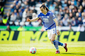 2022-04-23 - Leicester City defender Caglar Soyuncu during the English championship Premier League football match between Leicester City and Aston Villa on April 23, 2022 at the King Power Stadium in Leicester, England - LEICESTER CITY VS ASTON VILLA - ENGLISH PREMIER LEAGUE - SOCCER