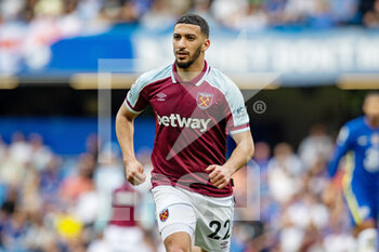 2022-04-24 - West Ham United forward Said Benrahma during the English championship Premier League football match between Chelsea and West Ham United on April 24, 2022 at Stamford Bridge in London, England - CHELSEA VS WEST HAM UNITED - ENGLISH PREMIER LEAGUE - SOCCER