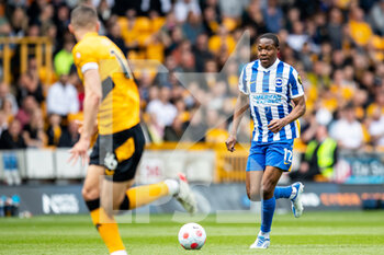 2022-04-30 - Brighton & Hove Albion midfielder Enock Mwepu during the English championship Premier League football match between Wolverhampton Wanderers and Brighton and Hove Albion on April 30, 2022 at Molineux stadium in Wolverhampton, England - WOLVERHAMPTON WANDERERS VS BRIGHTON VS HOVE ALBION - ENGLISH PREMIER LEAGUE - SOCCER