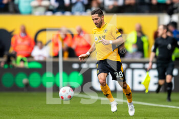 2022-04-30 - Wolverhampton Wanderers midfielder Joao Moutinho during the English championship Premier League football match between Wolverhampton Wanderers and Brighton and Hove Albion on April 30, 2022 at Molineux stadium in Wolverhampton, England - WOLVERHAMPTON WANDERERS VS BRIGHTON VS HOVE ALBION - ENGLISH PREMIER LEAGUE - SOCCER