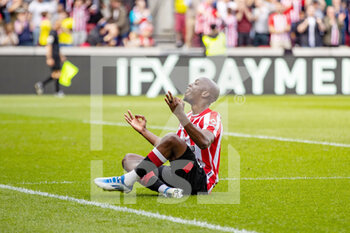 2022-05-07 - Brentford forward Yoane Wissa (11) celebrates his goal 2-0 during the English championship Premier League football match between Brentford and Southampton on May 7, 2022 at Brentford Community Stadium in Brentford, England - BRENTFORD VS SOUTHAMPTON - ENGLISH PREMIER LEAGUE - SOCCER
