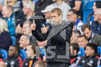 2022-05-07 - Brighton and Hove Albion Manager Graham Potter during the English championship Premier League football match between Brighton and Hove Albion and Manchester United on May 7, 2022 at the American Express Community Stadium in Brighton and Hove, England - BRIGHTON AND HOVE ALBION VS MANCHESTER UNITED - ENGLISH PREMIER LEAGUE - SOCCER