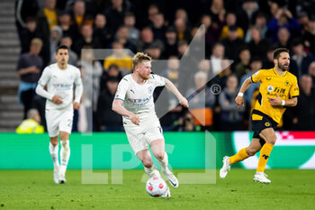 2022-05-11 - Manchester City midfielder Kevin De Bruyne during the English championship Premier League football match between Wolverhampton Wanderers and Manchester City on May 11, 2022 at Molineux stadium in Wolverhampton, England - WOLVERHAMPTON WANDERERS VS MANCHESTER CITY - ENGLISH PREMIER LEAGUE - SOCCER