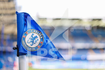 2022-05-22 - A general view of the Chelsea corner flag during the English championship Premier League football match between Chelsea and Watford on May 22, 2022 at Stamford Bridge in London, England - CHELSEA VS WATFORD - ENGLISH PREMIER LEAGUE - SOCCER