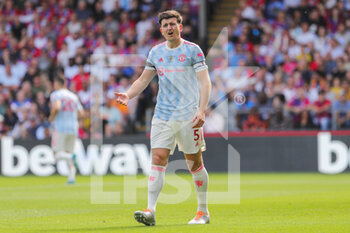 2022-05-23 - Manchester United defender Harry Maguire reacts during the English championship Premier League football match between Crystal Palace and Manchester United on May 22, 2022 at Selhurst Park in London, England - CRYSTAL PALACE VS MANCHESTER UNITED - ENGLISH PREMIER LEAGUE - SOCCER