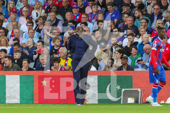 2022-08-05 - Crystal Palace Manager Patrick Vieria during the English championship Premier League football match between Crystal Palace and Arsenal on August 5, 2022 at Selhurst Park in London, England - FOOTBALL - ENGLISH CHAMP - CRYSTAL PALACE V ARSENAL - ENGLISH PREMIER LEAGUE - SOCCER