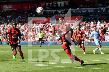 2022-08-06 - Lloyd Kelly (5) of AFC Bournemouth during the English championship Premier League football match between Bournemouth and Aston Villa on August 6, 2022 at the Vitality Stadium in Bournemouth, England - FOOTBALL - ENGLISH CHAMP - BOURNEMOUTH V ASTON VILLA - ENGLISH PREMIER LEAGUE - SOCCER