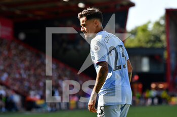 2022-08-06 - Philippe Coutinho (23) of Aston Villa during the English championship Premier League football match between Bournemouth and Aston Villa on August 6, 2022 at the Vitality Stadium in Bournemouth, England - FOOTBALL - ENGLISH CHAMP - BOURNEMOUTH V ASTON VILLA - ENGLISH PREMIER LEAGUE - SOCCER