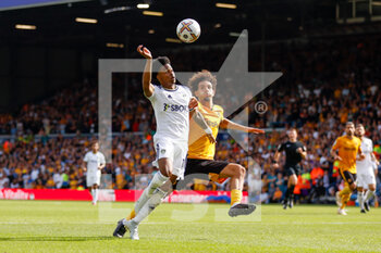 2022-08-06 - Leeds United midfielder Crysencio Summerville, Wolverhampton Wanderers defender Rayan Ait-Nouri during the English championship Premier League football match between Leeds United and Wolverhampton Wanderers on August 6, 2022 at Elland Road in Leeds, England - FOOTBALL - ENGLISH CHAMP - LEEDS V WOLVERHAMPTON - ENGLISH PREMIER LEAGUE - SOCCER