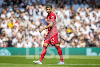 2022-08-06 - Liverpool forward Luis Diaz during the English championship Premier League football match between Fulham and Liverpool on August 6, 2022 at Craven Cottage in London, England - FOOTBALL - ENGLISH CHAMP - FULHAM V LIVERPOOL - ENGLISH PREMIER LEAGUE - SOCCER