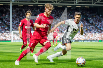 2022-08-06 - Liverpool forward Harvey Elliott during the English championship Premier League football match between Fulham and Liverpool on August 6, 2022 at Craven Cottage in London, England - FOOTBALL - ENGLISH CHAMP - FULHAM V LIVERPOOL - ENGLISH PREMIER LEAGUE - SOCCER