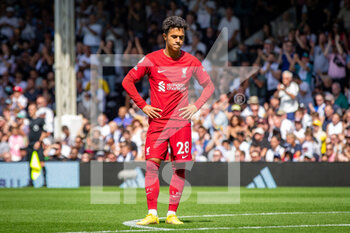 2022-08-06 - Liverpool midfielder Fabio Carvalho during the English championship Premier League football match between Fulham and Liverpool on August 6, 2022 at Craven Cottage in London, England - FOOTBALL - ENGLISH CHAMP - FULHAM V LIVERPOOL - ENGLISH PREMIER LEAGUE - SOCCER