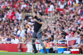 2022-08-13 - Mikel Arteta Manager of Arsenal during the English championship Premier League football match between Arsenal and Leicester City on August 13, 2022 at the Emirates Stadium in London, England - FOOTBALL - ENGLISH CHAMP - ARSENAL V LEICESTER - ENGLISH PREMIER LEAGUE - SOCCER