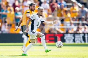2022-08-13 - Fulham midfielder Andreas Pereira during the English championship Premier League football match between Wolverhampton Wanderers and Fulham on August 13, 2022 at Molineux in Wolverhampton, England - FOOTBALL - ENGLISH CHAMP - WOLVERHAMPTON V FULHAM - ENGLISH PREMIER LEAGUE - SOCCER