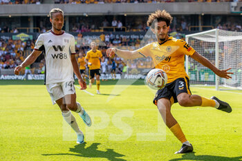 2022-08-13 - Wolverhampton Wanderers defender Rayan Ait-Nouri during the English championship Premier League football match between Wolverhampton Wanderers and Fulham on August 13, 2022 at Molineux in Wolverhampton, England - FOOTBALL - ENGLISH CHAMP - WOLVERHAMPTON V FULHAM - ENGLISH PREMIER LEAGUE - SOCCER