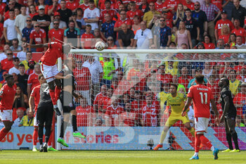 2022-08-14 - Moussa Niakhate (19) of Nottingham Forest during the English championship Premier League football match between Nottingham Forest and West Ham United on August 14, 2022 at the City Ground in Nottingham, England - FOOTBALL - ENGLISH CHAMP - NOTTINGHAM FOREST V WEST HAM - ENGLISH PREMIER LEAGUE - SOCCER
