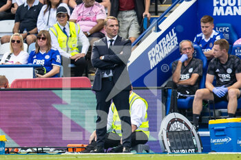 2022-08-20 - Leicester City Manager Brendan Rodgers during the English championship Premier League football match between Leicester City and Southampton on August 20, 2022 at the King Power Stadium in Leicester, England - FOOTBALL - ENGLISH CHAMP - LEICESTER V SOUTHAMPTON - ENGLISH PREMIER LEAGUE - SOCCER