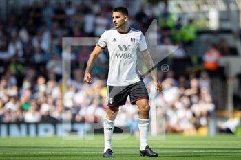 2022-08-20 - Fulham forward Aleksandar Mitrovic during the English championship Premier League football match between Fulham and Brentford on August 20, 2022 at Craven Cottage in London, England - FOOTBALL - ENGLISH CHAMP - FULHAM V BRENTFORD - ENGLISH PREMIER LEAGUE - SOCCER