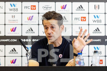 2022-08-20 - Fulham manager Marco Silva in the post-match press conference after the English championship Premier League football match between Fulham and Brentford on August 20, 2022 at Craven Cottage in London, England - FOOTBALL - ENGLISH CHAMP - FULHAM V BRENTFORD - ENGLISH PREMIER LEAGUE - SOCCER