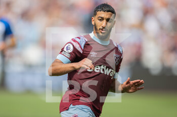 2022-08-21 - West Ham United striker Said Benrahma during the English championship Premier League football match between West Ham United and Brighton and Hove Albion on August 21, 2022 at the London Stadium in London, England - FOOTBALL - ENGLISH CHAMP - WEST HAM V BRIGHTON - ENGLISH PREMIER LEAGUE - SOCCER