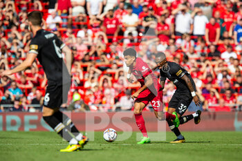 2022-08-27 - Liverpool's forward Luis Diaz during the English championship Premier League football match between Liverpool and Bournemouth on August 27, 2022 at Anfield in Liverpool, England - FOOTBALL - ENGLISH CHAMP - LIVERPOOL V BOURNEMOUTH - ENGLISH PREMIER LEAGUE - SOCCER