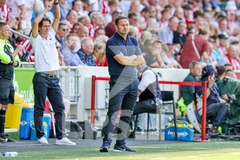 2022-08-27 - Frank Lampard Manager of Everton during the English championship Premier League football match between Brentford and Everton on August 27, 2022 at Gtech Community Stadium in Brentford, England - FOOTBALL - ENGLISH CHAMP - BRENTFORD V EVERTON - ENGLISH PREMIER LEAGUE - SOCCER