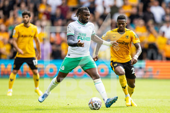 2022-08-28 - Newcastle Utd forward Allan Saint-Maximin during the English championship Premier League football match between Wolverhampton Wanderers and Newcastle United on August 28, 2022 at Molineux in Wolverhampton, England - FOOTBALL - ENGLISH CHAMP - WOLVERHAMPTON V NEWCASTLE - ENGLISH PREMIER LEAGUE - SOCCER