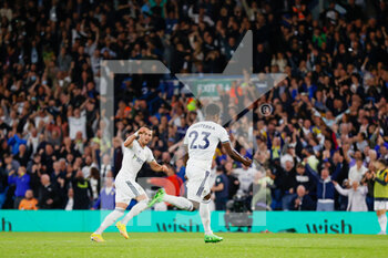 2022-08-30 - Leeds United midfielder Luis Sinisterra celebrates his goal 1-1 during the English championship Premier League football match between Leeds United and Everton on August 30, 2022 at Elland Road in Leeds, England - FOOTBALL - ENGLISH CHAMP - LEEDS V EVERTON - ENGLISH PREMIER LEAGUE - SOCCER