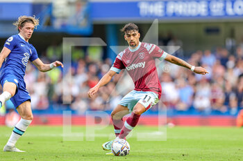 2022-09-03 - Lucas Paqueta (11) of West Ham United during the Premier League match between Chelsea and West Ham United at Stamford Bridge, London, England on 3 September 2022. Photo Nigel Keene / ProSportsImages / DPPI - FOOTBALL - ENGLISH CHAMP - CHELSEA V WEST HAM - ENGLISH PREMIER LEAGUE - SOCCER