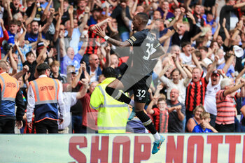 2022-09-03 - GOAL 3 - 2 Jaidon Anthony (32) of AFC Bournemouth scores and celebrates during the Premier League match between Nottingham Forest and Bournemouth at the City Ground, Nottingham, England on 3 September 2022. Photo Jez Tighe / ProSportsImages / DPPI - FOOTBALL - ENGLISH CHAMP - NOTTINGHAM V BOURNEMOUTH - ENGLISH PREMIER LEAGUE - SOCCER