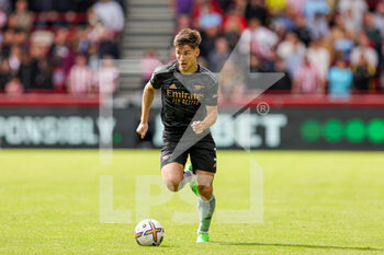 2022-09-18 - Kieran Tierney (3) of Arsenal during the Premier League match between Brentford and Arsenal at Gtech Community Stadium, Brentford, England on 18 September 2022. Photo Nigel Keene / ProSportsImages / DPPI - FOOTBALL - ENGLISH CHAMP - BRENTFORD V ARSENAL - ENGLISH PREMIER LEAGUE - SOCCER