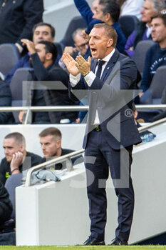 2022-09-17 - Leicester City Manager Brendan Rodgers during the Premier League match between Tottenham Hotspur and Leicester City at Tottenham Hotspur Stadium, London, United Kingdom on 17 September 2022. Photo Jane Stokes / ProSportsImages / DPPI - FOOTBALL - ENGLISH CHAMP - TOTTENHAM V LEICESTER - ENGLISH PREMIER LEAGUE - SOCCER