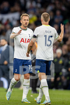 2022-09-17 - Harry Kane (10) of Tottenham Hotspur & Eric Dier (15) of Tottenham Hotspur after the final whistle during the Premier League match between Tottenham Hotspur and Leicester City at Tottenham Hotspur Stadium, London, United Kingdom on 17 September 2022. Photo Jane Stokes / ProSportsImages / DPPI - FOOTBALL - ENGLISH CHAMP - TOTTENHAM V LEICESTER - ENGLISH PREMIER LEAGUE - SOCCER