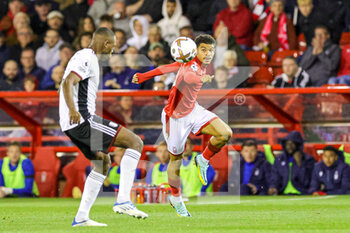 2022-09-16 - Morgan Gibbs-White (10) of Nottingham Forest during the Premier League match between Nottingham Forest and Fulham at the City Ground, Nottingham, England on 16 September 2022. Photo Nigel Keene / ProSportsImages / DPPI - FOOTBALL - ENGLISH CHAMP - NOTTINGHAM FOREST V FULHAM - ENGLISH PREMIER LEAGUE - SOCCER