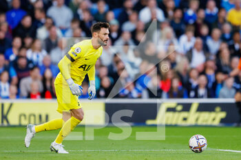 2022-10-08 - Tottenham Hotspur goalkeeper Hugo Lloris during the English championship Premier League football match between Brighton and Hove Albion and Tottenham Hotspur on October 8, 2022 at the American Express Community Stadium in Brighton and Hove, England - FOOTBALL - ENGLISH CHAMP - BRIGHTON V TOTTENHAM - ENGLISH PREMIER LEAGUE - SOCCER