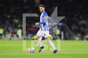 2022-10-19 - Brighton and Hove Albion midfielder Adam Lallana during the English championship Premier League football match between Brighton and Hove Albion and Nottingham Forest on October 18, 2022 at the American Express Community Stadium in Brighton and Hove, England - FOOTBALL - ENGLISH CHAMP - BRIGHTON V NOTTINGHAM - ENGLISH PREMIER LEAGUE - SOCCER